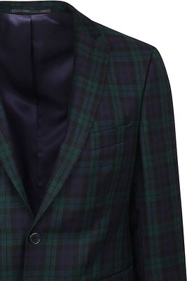 Suitable Prestige Sports Jacket Wool Checkered Navy Green 22BL IWS BLCKWT order online Suitable