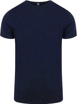Suitable Ota T-shirt Round Neck Navy 2-Pack 100-2 O Navy Ota