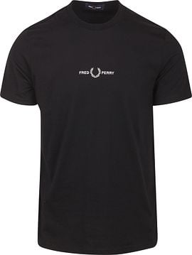 Tシャツ・カットソー FRED PERRY T-SHIRT WITH EMBROIDERED LOGO (FP M4580 54 248) Fred Perry T-Shirt M4580 Black M4580-102 order online | Suitable