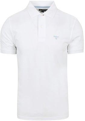 Barbour white polo shirt on sale