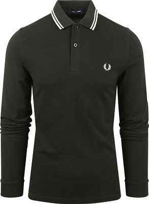 Fred perry long sleeve polo black best sale