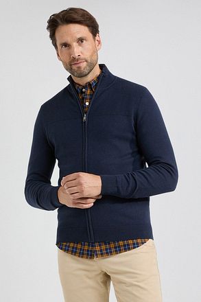 McGregor Vest Merino Blend Navy Model / Voorkant