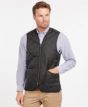 ジャケット・アウター Barbour QUILTED WAISTCOAT ZIP IN LINER Barbour Quilted Waistcoat Zip-In Liner Rustic