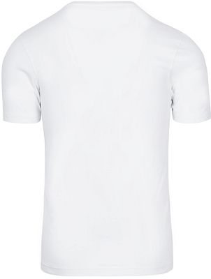 Plain white t shirt front and back v neck best sale