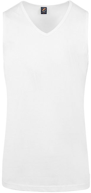 white sleeveless undershirt