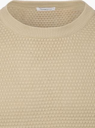 ConnaissancesCotton Apparel Sweater Bubble Knit Beige