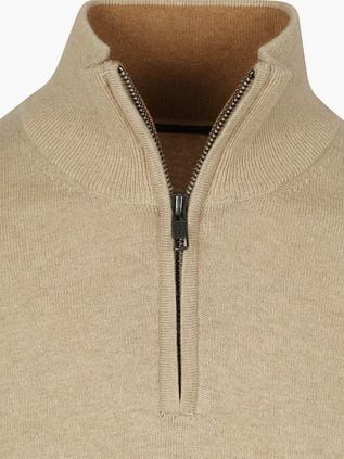 Steppin' Out Half-Zip Pullover Cotton Cashmere Sand