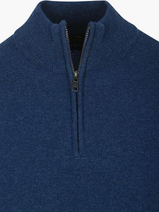 Steppin' Out Half Zip Pullover Merino Wool Marine Blue