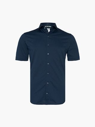 R2 Chemise Japanese Knitted Manches Courtes Marine