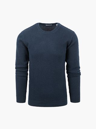 ConnaissancesCotton Apparel Sweater Vagn Dark Blue