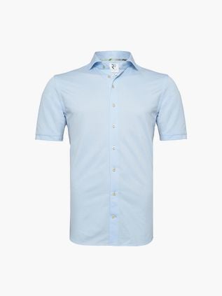 R2 Japanese Knitted Shirt Short Sleeves Light Blue