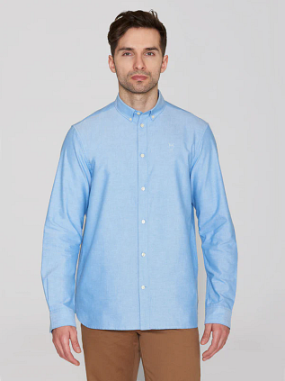 ConnaissancesCotton Apparel Shirt Melange Light Blue