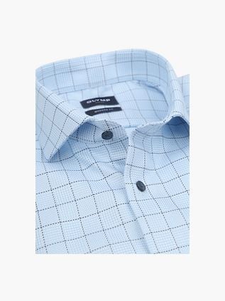 Olymp Luxor Shirt Extra Long Sleeves Print Multicheck Blue