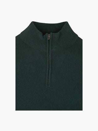 Steppin' Out Half Zip Pullover Merino Wool Caccia Green