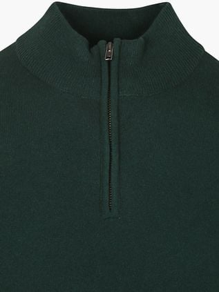Steppin' Out Half Zip Pullover Merino Wool Caccia Green