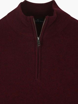Steppin' Out Half Zip Pullover Merino Wool Burgundy