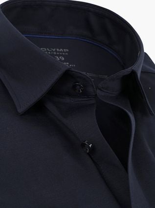 OLYMP Chemise Luxor Jersey Stretch 24/Seven Bleu Marine