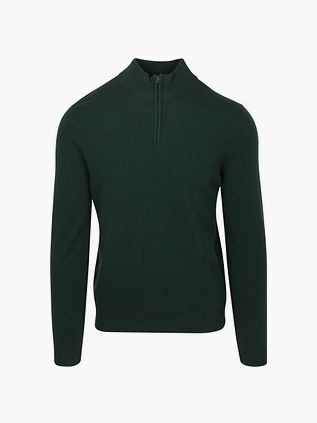 Steppin' Out Half Zip Pullover Merino Wool Caccia Green