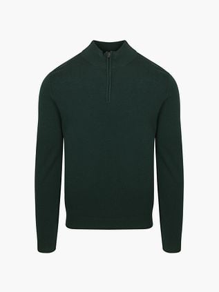 Steppin' Out Half Zip Pullover Merino Wool Caccia Green