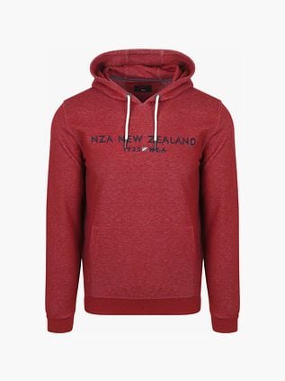 NZA Sweat à capuche Diamond Logo Interlock Melange Rouge cerise