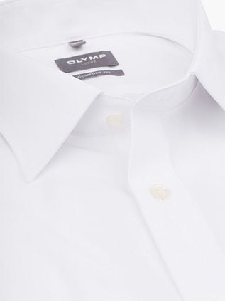 OLYMP Chemise Luxor Sans Repassage Coupe Confort Blanc