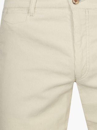 Suitable Chino Plato Velours côtelé Off White