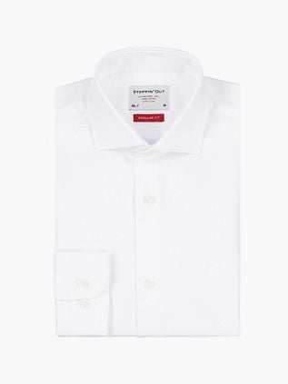 Steppin' Out Extra Long Sleeves Shirt Twill White