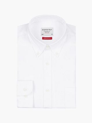 Steppin' Out Extra Long Sleeves Shirt Twill White
