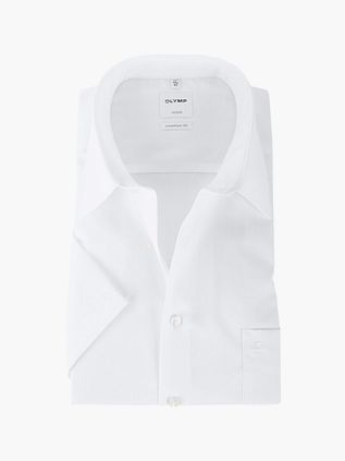 OLYMP Chemise Luxor Coupe Confort Blanche Manches Courtes
