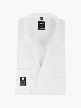 Olymp Luxor Extra Long Sleeve Shirt Modern Fit White