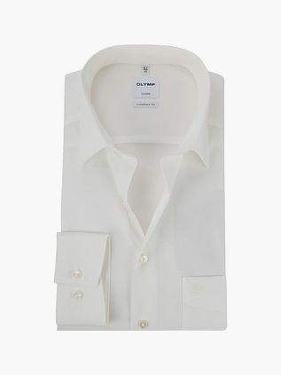 OLYMP Chemise Luxor Coupe Confort Sans Repassage Ecru