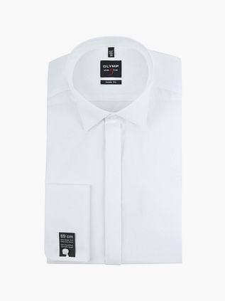 OLYMP Level 5 Tuxedo Shirt Extra Long Sleeve White