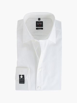 OLYMP Level Five Hemd Body Fit Extra Lange Ärmel Off-White