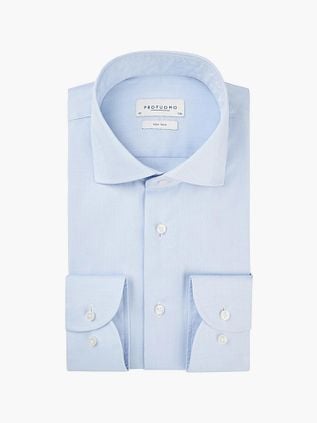 Profuomo Chemise Manches Extra Longues Cutaway Bleu Clair
