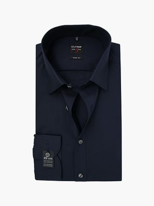 OLYMP Level Five Hemd Extra Lange Ärmeln Dunkelblau Body Fit