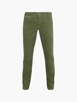 Suitable Chino Plato Velours côtelé Vert