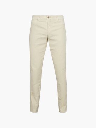 Suitable Chino Plato Velours côtelé Off White