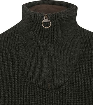 Barbour NewTyne Zip Pullover Wool Olive Green MKN0790-OL51 order