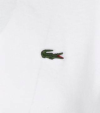 Tシャツ・カットソー Lacoste Basic White Crew Neck T-Shirt TH7618-001 Lacoste Men's T-Shirt White 3TH7618-001