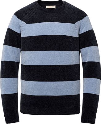 Blue and black striped sweater hotsell