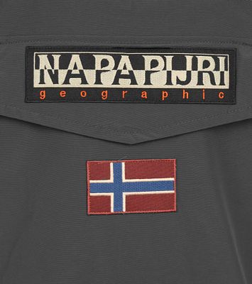 Grey napapijri jacket on sale