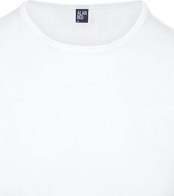 Alan Red Derby Extra Lange T shirts Wit 2Pack Suitable Herenmode 5672 2P 01 Derby Long T shirt White