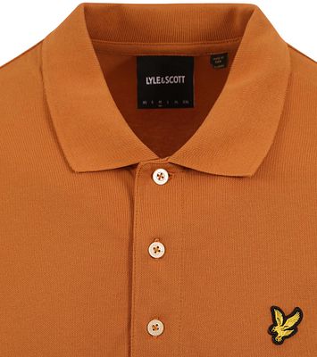 Lyle and Scott Polo Plain Orange SP400VOG W869 order online Suitable