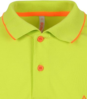 Sun68 Polo Shirt Small Stripe Neon Green A34120 68 order online Suitable