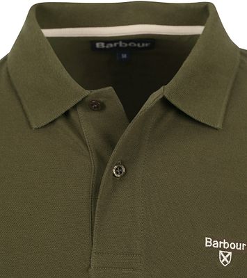 Barbour polo mens olive online