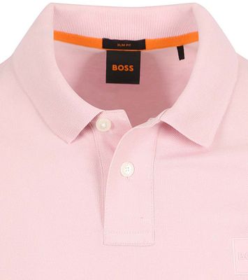 Pink hugo boss polo shirt best sale