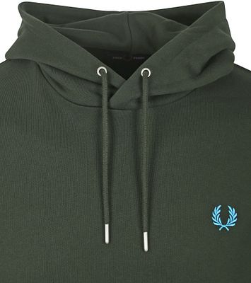 Fred Perry Hoodie Logo Night Green M2643 W64 order online Suitable