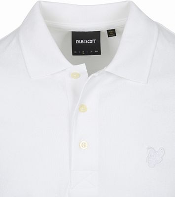 Lyle and Scott Tonal Eagle Polo White order online Suitable