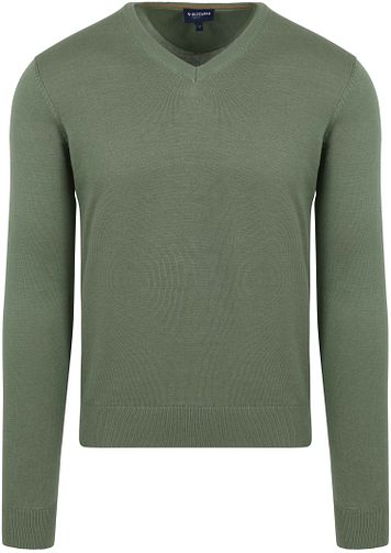 Suitable Respect Cotton Vinir Pullover Mid Green