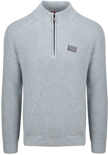NZA Half Zip Sweater Drake Light Blue